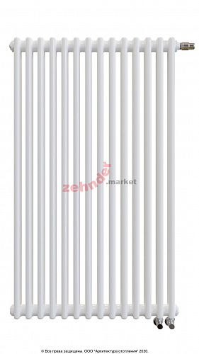 Радиатор Zehnder Charleston Completto 2110/14 V001 1/2 RAL 9016 нижнее подключение