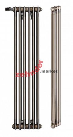 Вертикальный радиатор Zehnder Charleston 2180/06 V001 1/2 Technoline 0325 TL нижнее подключение (с кронштейнами CVD1+BH)