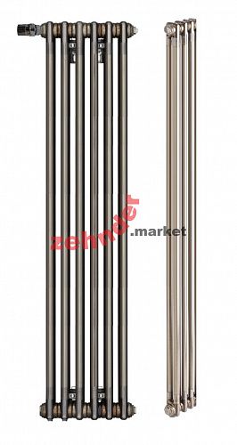 Вертикальный радиатор Zehnder Charleston 2180/06 V001 1/2 Technoline 0325 TL нижнее подключение (с кронштейнами CVD1+BH)