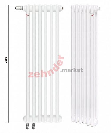 Радиатор Zehnder Charleston Completto CH 3300/03 V001 ½ RAL 9016