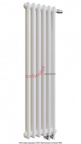 Радиатор Zehnder Charleston Completto 2110/06 V001 1/2 RAL 9016 нижнее подключение