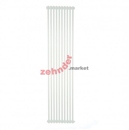 Вертикальный радиатор Zehnder Charleston 2200/10 1270 1/2 RAL 9016 боковое подключение (с кронштейнами CVD1+BH)