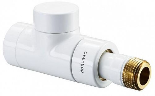 1167062 Oventrop Combi E вентиль на обр. подводку Ду15, 1/2&quot;, PN10, прямой, белый