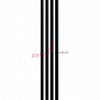 Вертикальный радиатор Zehnder Charleston Completto 2180/04 V001 1/2 RAL 9217 matt Чёрный нижнее подключение (с кронштейнами CVD1+BH)