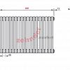 Радиатор Zehnder Charleston 2056/18 1270 3/4 RAL 9016 боковое подключение
