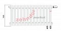 Радиатор Zehnder Charleston Completto CH 3037/03 V001 ½ RAL 9016
