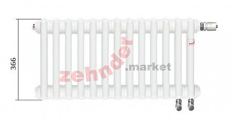 Радиатор Zehnder Charleston Completto CH 3037/03 V001 ½ RAL 9016