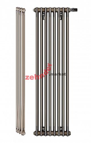 Вертикальный радиатор Zehnder Charleston 2180/08 V001 1/2 Technoline 0325 TL нижнее подключение (с кронштейнами CVD1+BH)