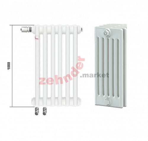 Радиатор Zehnder Charleston Completto CH 6100/03 V001 ½ RAL 9016