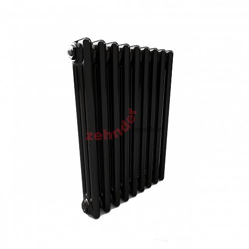 Радиатор Zehnder Charleston 3057/18 1270 3/4 RAL 9217 matt Чёрный боковое подключение