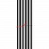Вертикальный радиатор Zehnder Charleston Completto 2180/10 V001 1/2 RAL 9217 matt Чёрный нижнее подключение