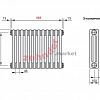 Радиатор Zehnder Charleston CH 3037/12 1270 ¾ RAL 9016
