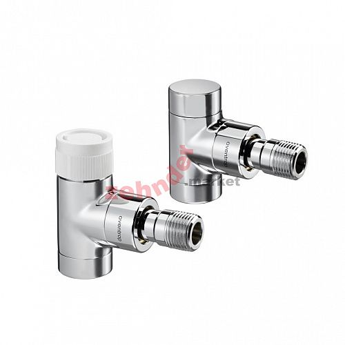 1166052 Oventrop Combi E вентиль на обр. подводку Ду15, 1/2&quot;, PN10, угловой, хром