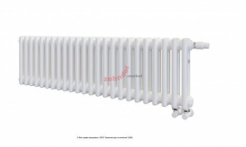 Радиатор Zehnder Charleston Completto 2030/24 V001 1/2 RAL 9016 нижнее подключение