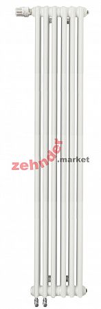 Вертикальный радиатор Zehnder Charleston Completto 2180/06 V001 1/2 RAL 9016 нижнее подключение (с кронштейнами CVD1+BH)