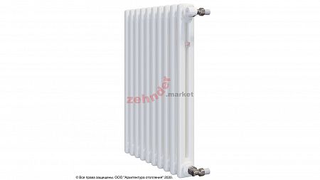 Радиатор Zehnder Charleston 2050/10 1270 1/2 RAL 9016 боковое подключение (с кронштейнами CVD1+BH)