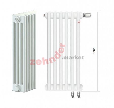 Радиатор Zehnder Charleston Completto CH 4150/46 V001 ½ RAL 9016