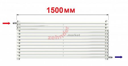 Радиатор Zehnder Charleston Turned T3150/12 N1680 RAL 9016
