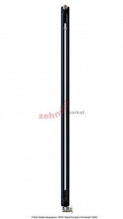 Вертикальный радиатор Zehnder Charleston Completto 2180/06 V001 1/2 RAL 9217 matt Чёрный нижнее подключение