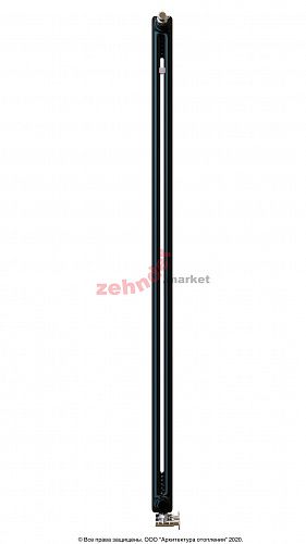 Вертикальный радиатор Zehnder Charleston Completto 2180/06 V001 1/2 RAL 9217 matt Чёрный нижнее подключение