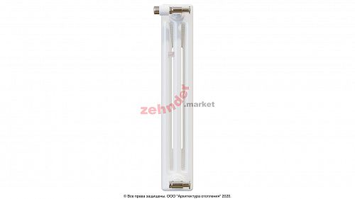 Радиатор Zehnder Charleston CH 3050/18 1270 1/2 RAL 9016 боковое подключение (с кронштейнами CVD1+BH)