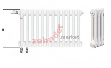 Радиатор Zehnder Charleston Completto CH 2060/06 V001 ½  RAL 9016