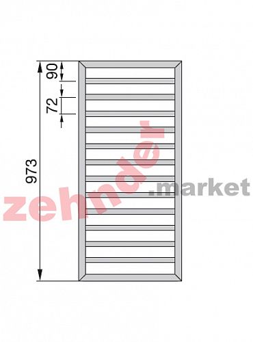 Полотенцесушитель Zehnder SUBI-100-060 Inox