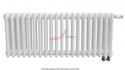 Радиатор Zehnder Charleston Completto 3037/20 V001 1/2 RAL 9016 нижнее подключение