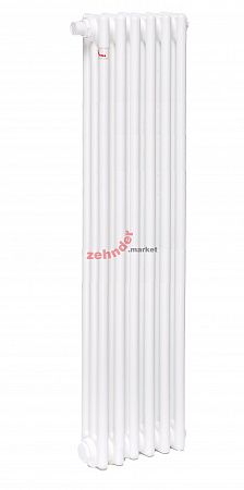 Вертикальный радиатор Zehnder Charleston Completto 3180/06 V001 1/2 RAL 9016 нижнее подключение (с кронштейнами CVD1+BH)