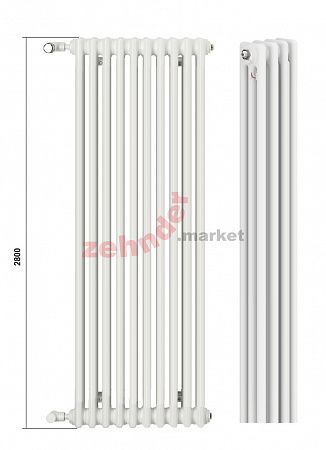 Радиатор Zehnder Charleston CH 3280/04 1270 ¾ RAL 9016