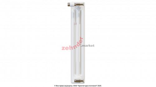 Радиатор Zehnder Charleston CH 3050/26 1270 1/2 RAL 9016 боковое подключение (с кронштейнами CVD1+BH)