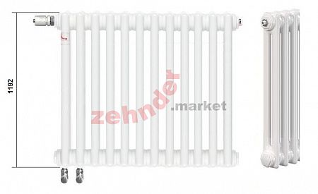 Радиатор Zehnder Charleston Completto CH 2120/06 V001 ½  RAL 9016