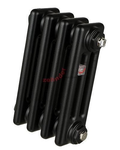 Радиатор Zehnder Charleston 3057/22 1270 3/4 RAL 9217 matt Чёрный боковое подключение