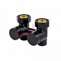 Узел подключения прямой Schlosser 3/4 x M22x1,5, RAL 9005 черный (601000102)