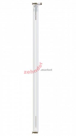 Вертикальный радиатор Zehnder Charleston 2200/06 1270 1/2 RAL 9016 боковое подключение (с кронштейнами SMB2T)