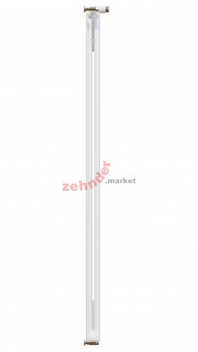 Вертикальный радиатор Zehnder Charleston 2200/06 1270 1/2 RAL 9016 боковое подключение (с кронштейнами SMB2T)