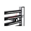 Электрический полотенцесушитель Zehnder Aura PBECZ-080-040/MQ Chrome/патрон Musa Chrome