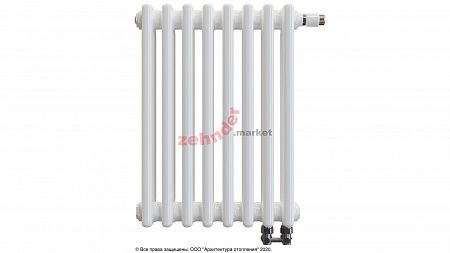 Радиатор Zehnder Charleston Completto 3050/08 V001 1/2 RAL 9016 нижнее подключение (с кронштейнами CVD1+BH)