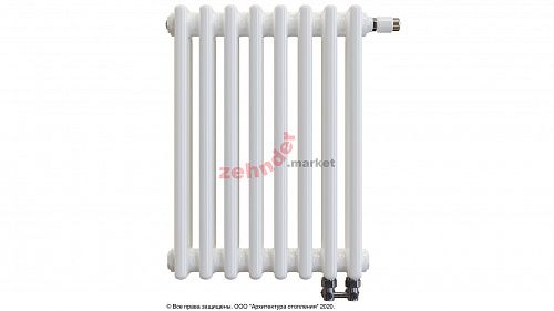 Радиатор Zehnder Charleston Completto 3050/08 V001 1/2 RAL 9016 нижнее подключение (с кронштейнами CVD1+BH)
