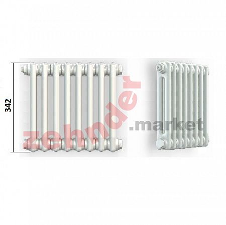 Радиатор Zehnder Charleston CH 2035/63 1270 ¾ RAL 9016