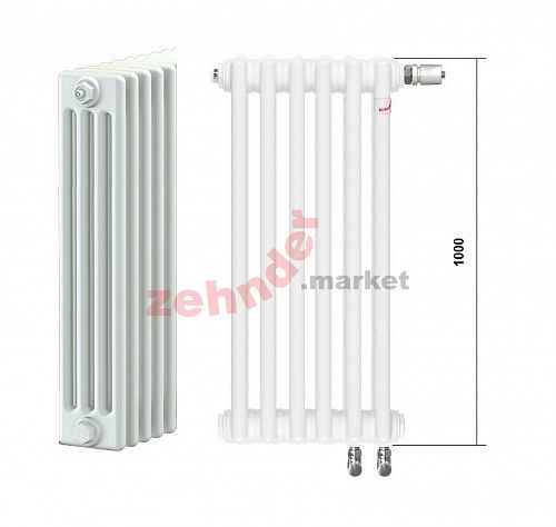 Радиатор Zehnder Charleston Completto CH 4100/03 V001 ½ RAL 9016