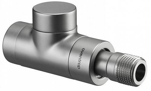 1167082 Oventrop Combi E вентиль на обр. подводку Ду15, 1/2&quot;, PN10, прямой, матовая сталь