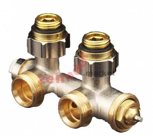 1184084 Oventrop Multiblock T присоед. узел 1/2&quot;НГ x 3/4&quot;НР, латунь, угловой