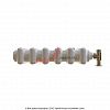 Вертикальный радиатор Zehnder Charleston 2180/06 1270 1/2 RAL 9016 боковое подключение (с кронштейнами CVD1+BH)