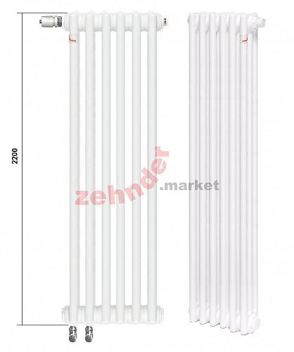 Радиатор Zehnder Charleston Completto CH 3220/34 V001 ½ RAL 9016