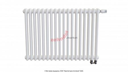 Радиатор Zehnder Charleston Completto 2056/18 V001 1/2 RAL 9016 нижнее подключение