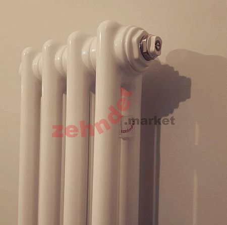 Вертикальный радиатор Zehnder Charleston Completto 2180/04 V001 1/2 RAL 9016 нижнее подключение