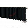 Радиатор Zehnder Charleston Completto 3030/18 V001 1/2 RAL 9217 matt цвет Черный нижнее подключение