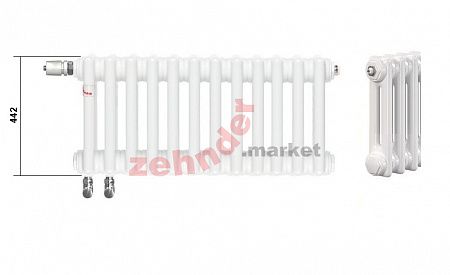 Радиатор Zehnder Charleston Completto CH 2045/10 V001 ½ RAL 9016
