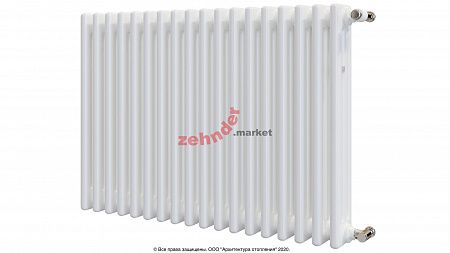 Радиатор Zehnder Charleston CH 3050/18 1270 1/2 RAL 9016 боковое подключение (с кронштейнами CVD1+BH)
